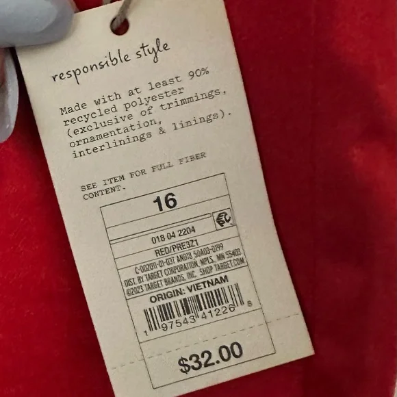 Target Silky Red Dress Pants Relaxed Fit - Picture 3 of 4